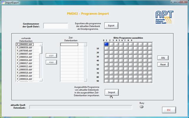 PMD02-DATA: Import-Export