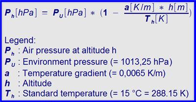 Barometric high formula